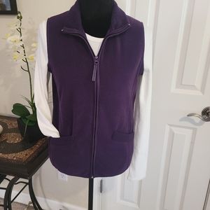 SOLD Pretty Dark Purple Fleece Vest